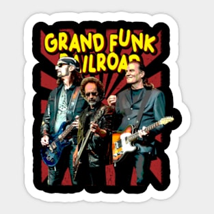 Rockin' the Railroad Grand Funk Fanatic Rock 'n' Roll Fashion Sticker